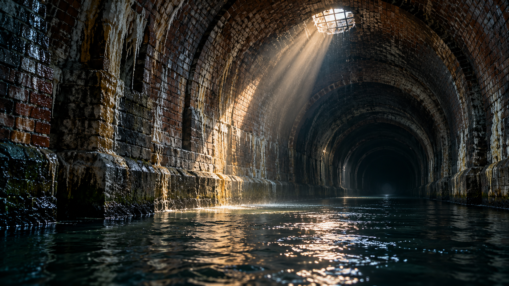 Underground river beneath a City, Phiadelphia — Mill Creek, Phiadelphia