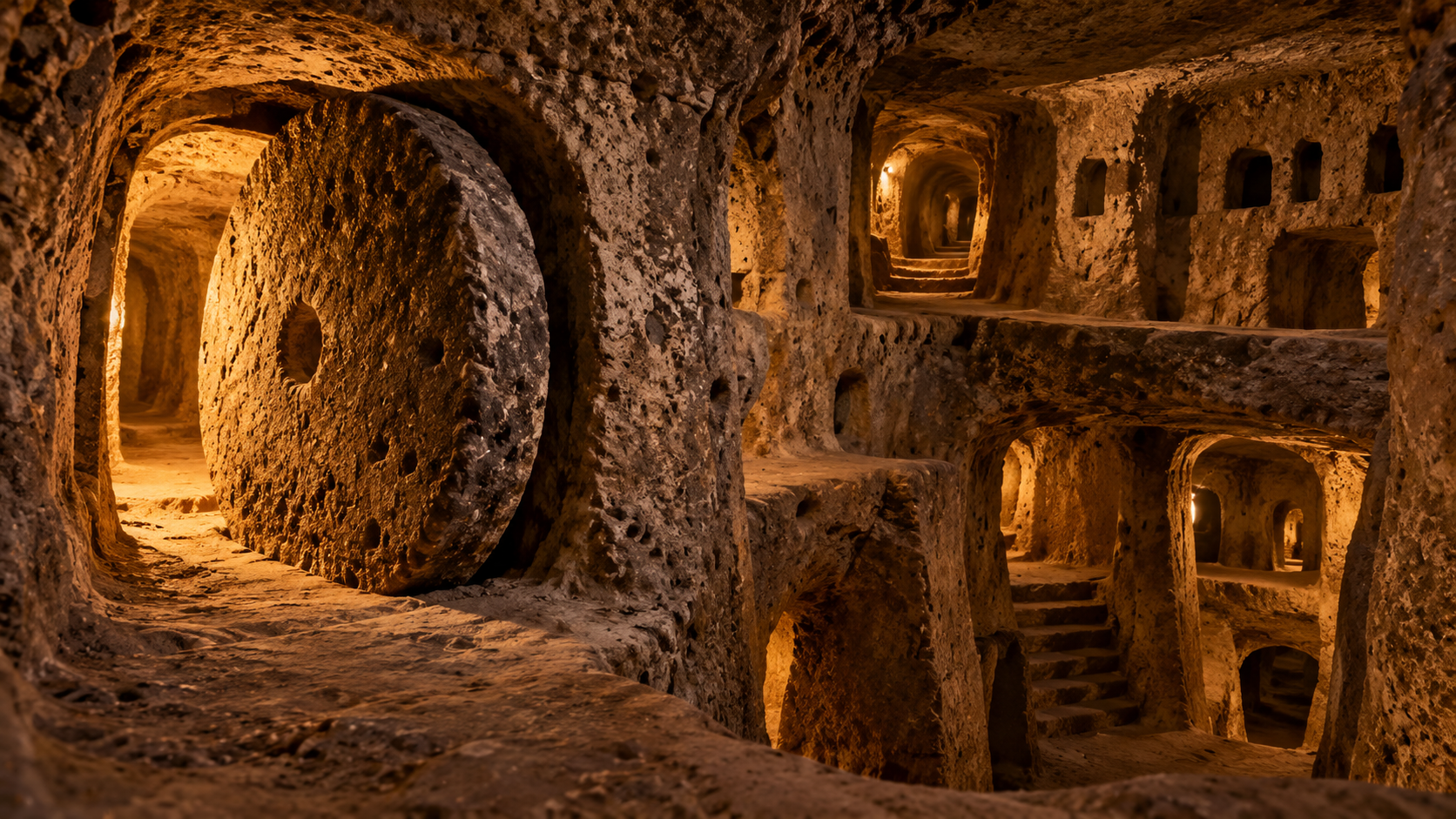 Underground City, Turkey (Derinkuyu Yeraltı Şehri) — Derinkuyu,Turkey, Turkey