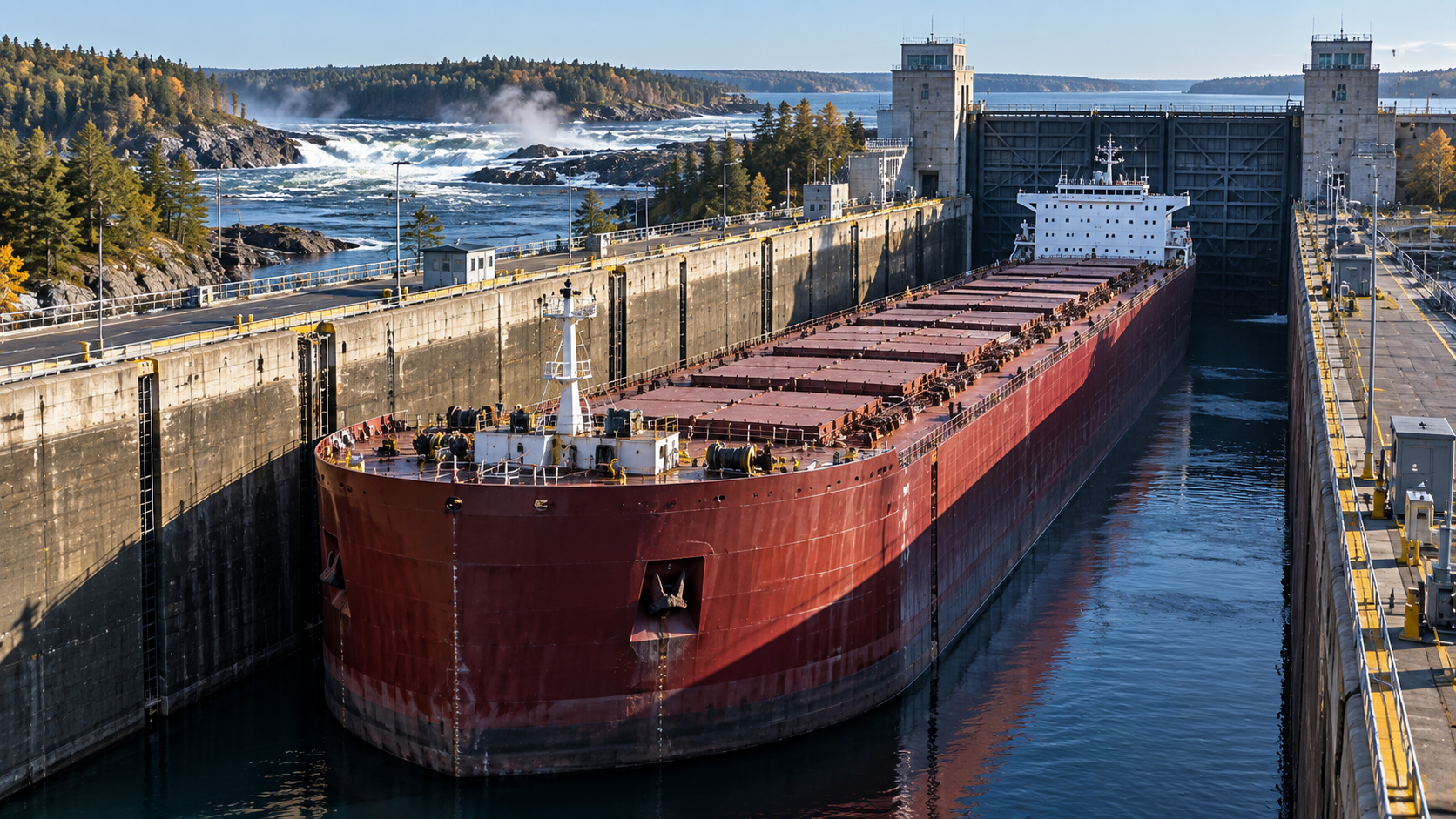 Soo Locks: The 21-Foot Step That Connects Lake Superior, Michigan — Sault Ste. Marie, Michigan
