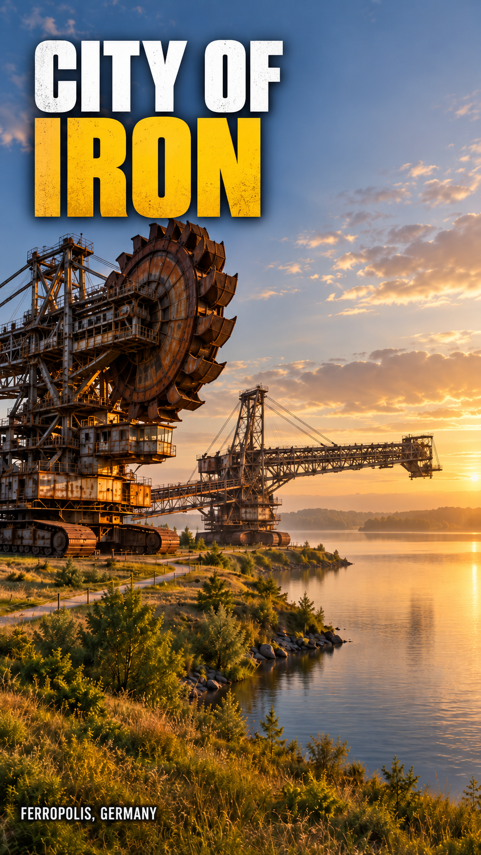 Ferropolis: Germany's City of Iron Built From Giant Mining Machines — Gräfenhainichen,, Germany