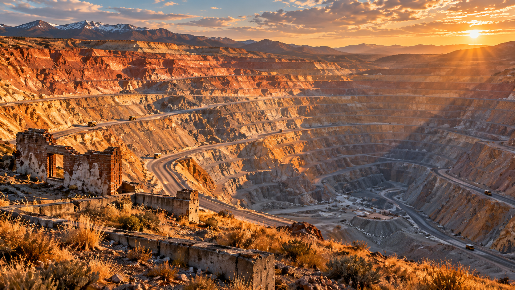 Bingham Canyon Mine: The Copper Pit That Swallowed Its Towns, Utah — Oquirrh Mountains, Salt Lake County, Utah, southwest of Salt Lake City, Utah