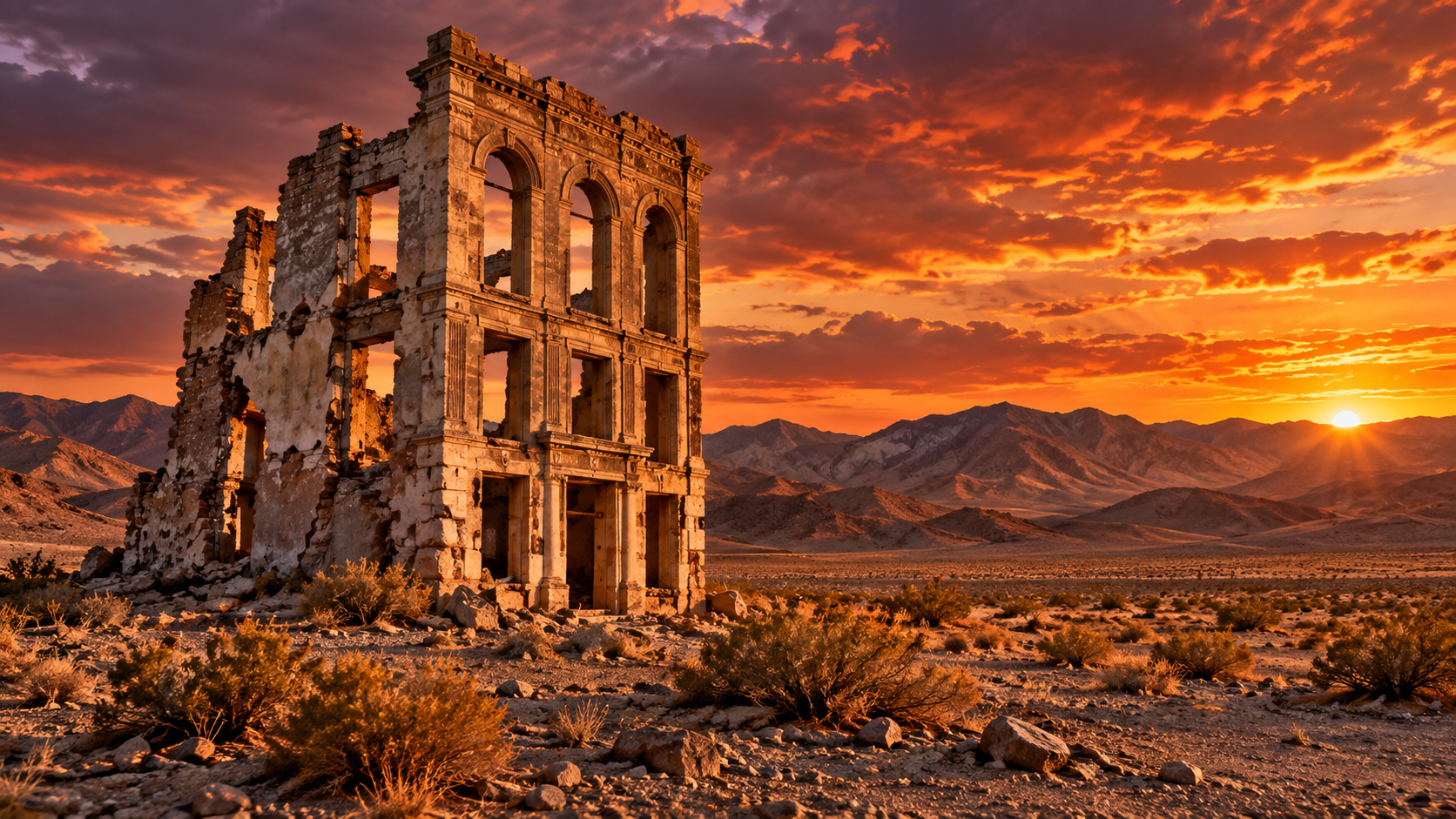 Rhyolite, Nevada: The Gold Rush Boomtown That Emptied in a Decade — Rhyolite, Nevada