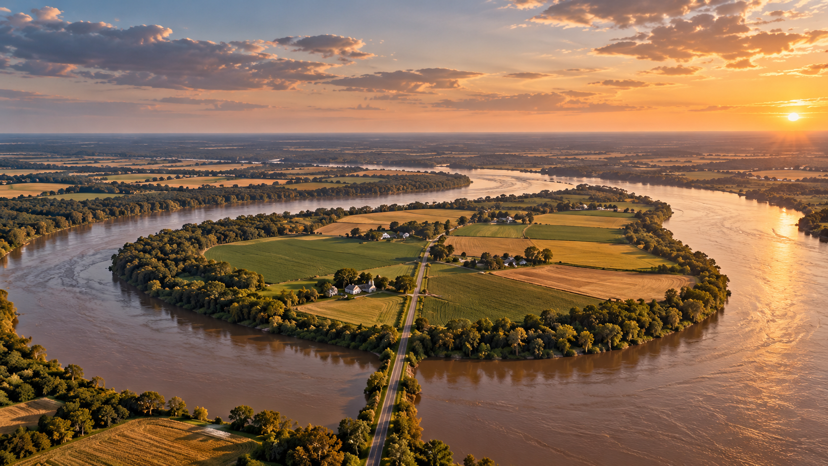 Kentucky Bend: The Kentucky Exclave You Reach Through Tennessee — Fulton County, Kentucky, in a hairpin loop of the Mississippi River., Kentucky, United States