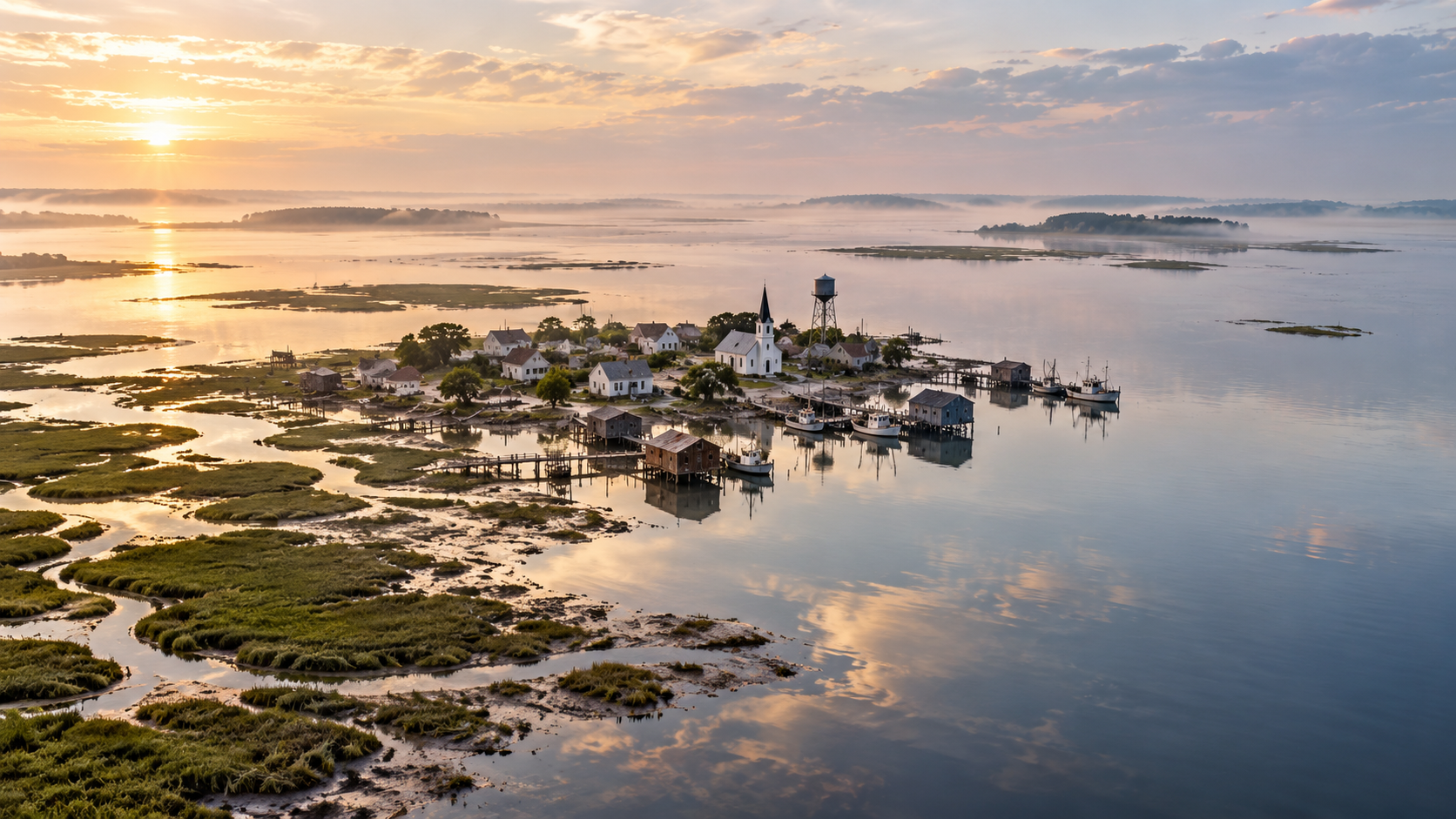 Tangier Island: The Chesapeake Bay Town Losing Ground to the Water — Tangier Island, Chesapeake Bay, Virginia, Virginia