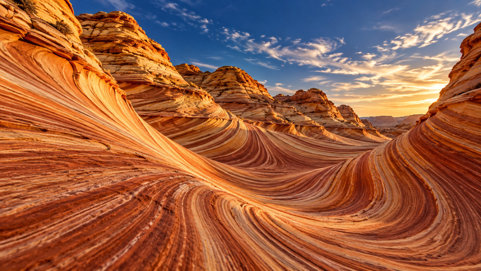 The Wave: Arizona’s Lottery-Only Sandstone — Coyote Buttes, Paria Canyon–Vermilion Cliffs Wilderness, Coconino County, Arizona, Arizona