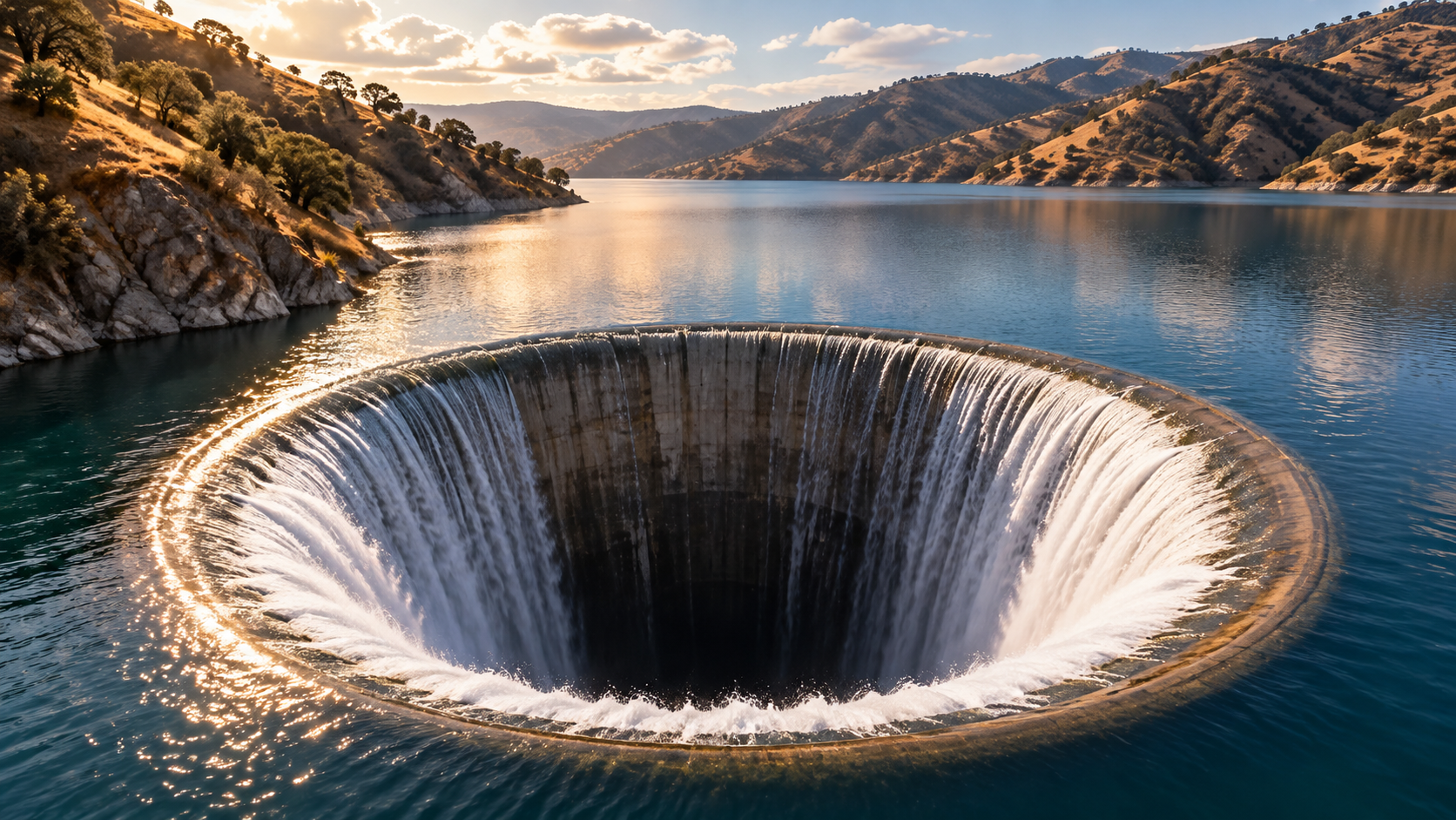 Lake Berryessa: The Drowned Town and the Glory Hole — Napa County, California, USA., California
